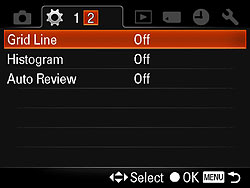 Sony Alpha DSLR-A580 Menus image 15