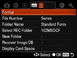 Sony Alpha DSLR-A580 Menus image 18