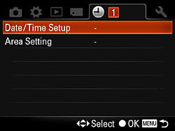 Sony Alpha DSLR-A580 Menus image 19