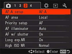Sony Alpha DSLR-A700 Menus image 15