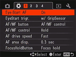 Sony Alpha DSLR-A700 Menus image 19