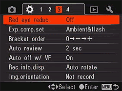 Sony Alpha DSLR-A700 Menus image 21