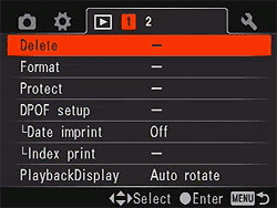 Sony Alpha DSLR-A700 Menus image 17