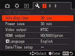 Sony Alpha DSLR-A700 Menus image 23