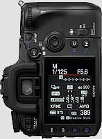 LCD Tricks. The Sony A100 had a position sensor in it, so it could reorient the
