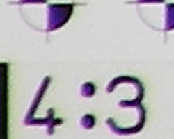 Tele: fairly pronounced, lower left @ 200%