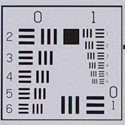 Wide: sharp at center