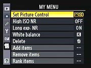 D300 Menus image 7