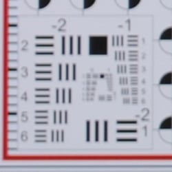 Tele: Soft in the corners (lower left).