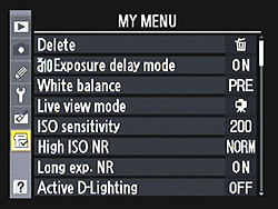 D300S Menus image 7