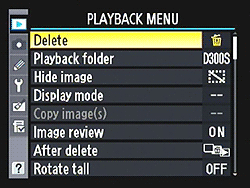 D300S Menus image 2
