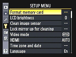 D300S Menus image 5