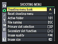 D300S Menus image 3