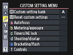 D300S Menus image 4