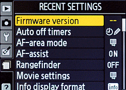 D3100 Menus image 20