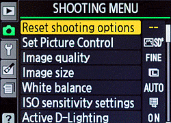 D3100 Menus image 16