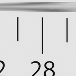 Strong detail to ~2,800 lines vertical Camera JPEG