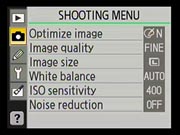 D40X Menus image 15