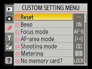 D40X Menus image 16