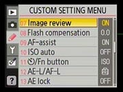 D40X Menus image 17