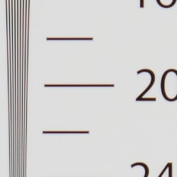 Strong detail to ~2,000 lines horizontal ACR processed RAW