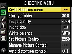 D5100 Menus image 16