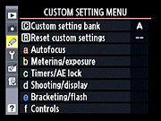 D700 Menus image 4