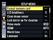 D700 Menus image 5