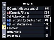 D700 Menus image 7