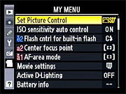 D90 Menus image 18