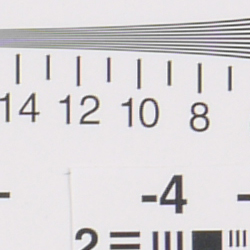 Strong detail to 1,700 lines horizontal 2X target, Camera JPEG