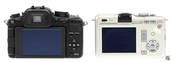 Two advantages the G2 has over the E-PL1 is the included electronic viewfinder and the articulating