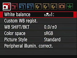Canon EOS-1D Mark IV Menus image 3