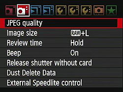 Canon EOS-1D Mark IV Menus image 4