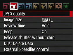Canon EOS-1D Mark IV Menus image 4