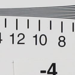 Strong detail to 2,000 lines vertical 2X target, Camera JPEG