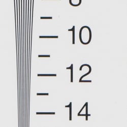 Strong detail to 2,200 lines horizontal 2X target, ACR processed CR2