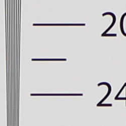 Strong detail to 2,100 lines horizontal In-Camera JPEG
