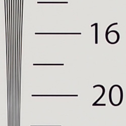 Strong detail to ~1,700 lines horizontal Camera JPEG