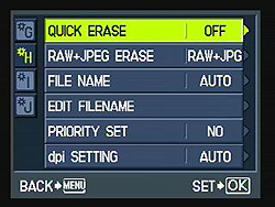 PEN E-PL1 Menus image 25
