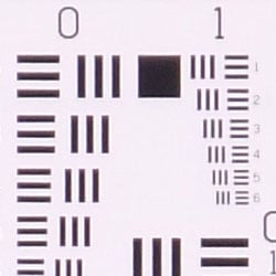 Tele: Sharp at center.