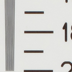 Strong detail to 1,800 lines horizontal