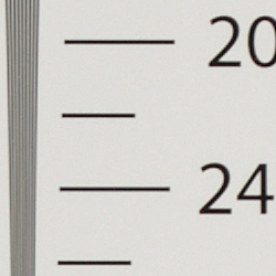 DPP converted RAW: Strong detail to ~2,300 lines horizontal
