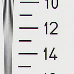 Strong detail to 1,300 lines horizontal