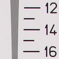 Strong detail to 1,350 lines horizontal