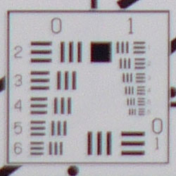 Tele: Quite soft in the lower left corner, slightly soft in the others.