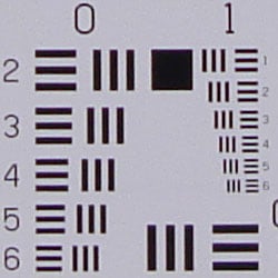 Wide: sharper at center