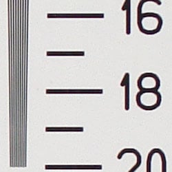 Strong detail to 1,600 lines horizontal