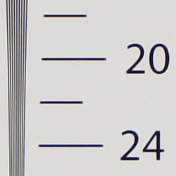 Strong detail to 2,100 lines horizontal Camera JPEG