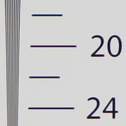 Strong detail to 2,100 lines horizontal Camera JPEG